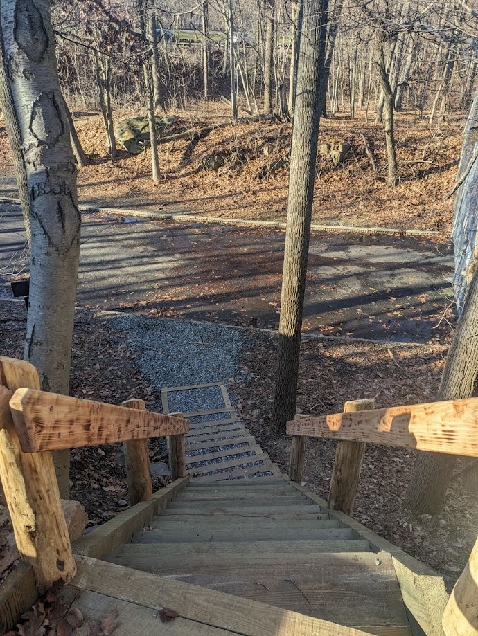 New stairs on the Long Path