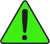 green warning icon